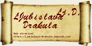 LJubislava Drakula vizit kartica